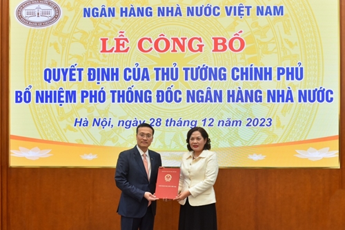 Đồng chí Phạm Quang Dũng giữ chức Phó Thống đốc NHNN