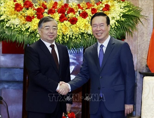 Chủ tịch nước tiếp Trưởng Ban Tuyên truyền Trung ương Đảng Cộng sản Trung Quốc