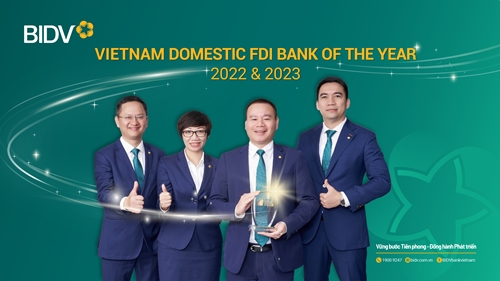 BIDV nhận giải thưởng Ngân hàng phục vụ khách hàng FDI tốt nhất Việt Nam 2023