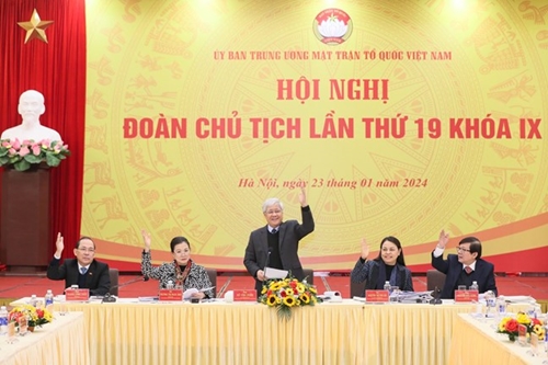 Hội nghị Đoàn Chủ tịch lần thứ 19 khóa IX Ủy ban Trung ương MTTQ Việt Nam