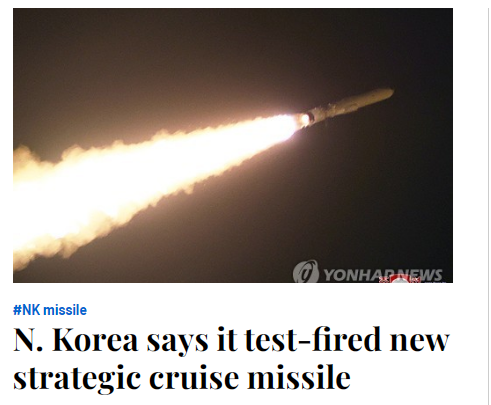 Triều Tiên thông báo phóng thử tên lửa hành trình chiến lược mới