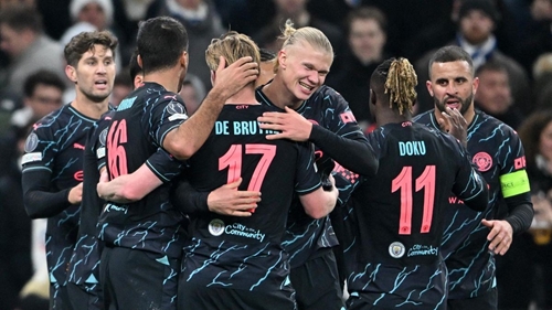 Vòng 1 8 Cúp C1 Châu Âu ĐKVĐ Man City thắng cách biệt