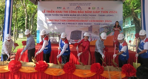 TP Hồ Chí Minh Thi công Dự án tuyến tàu điện ngầm số 2 Bến Thành – Tham Lương