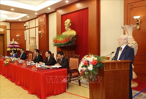 Phát biểu của Tổng Bí thư tại phiên họp đầu tiên của Tiểu ban Văn kiện Đại hội XIV của Đảng