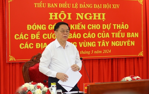 Các tỉnh Tây Nguyên đóng góp ý kiến về văn kiện Đại hội Đảng lần thứ XIV