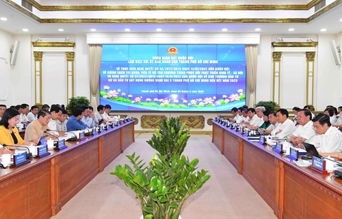Đoàn giám sát của Quốc hội làm việc với UBND TP Hồ Chí Minh