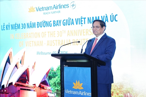 Thủ tướng Phạm Minh Chính dự kỷ niệm 30 năm đường bay thẳng Việt Nam – Australia