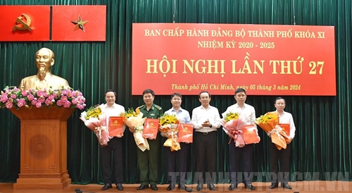Ban Chấp hành Đảng bộ TP Hồ Chí Minh bổ sung 5 Thành ủy viên