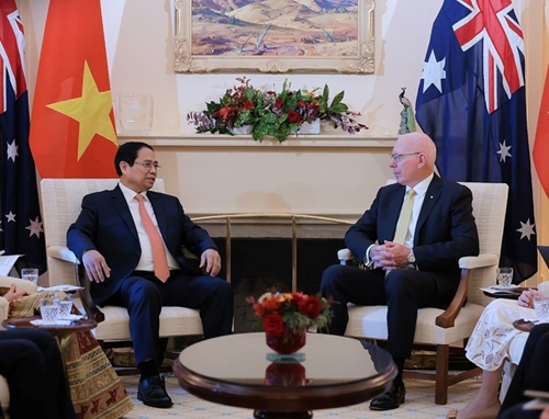 Thủ tướng Phạm Minh Chính hội kiến Toàn quyền Australia David Hurley