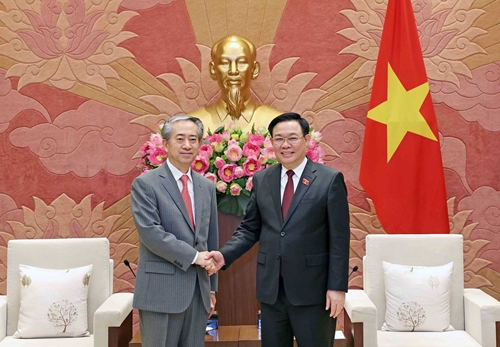 Chủ tịch Quốc hội Vương Đình Huệ tiếp Đại sứ Trung Quốc tại Việt Nam