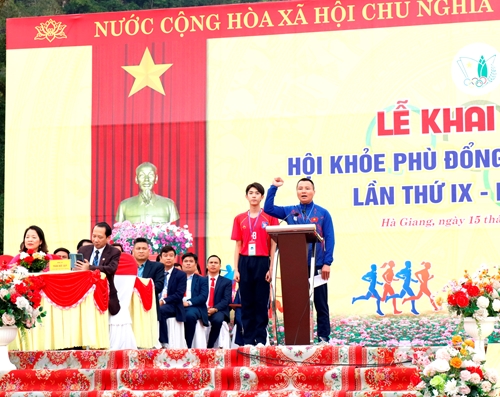 Hơn 1 500 vận động viên tham gia Hội khỏe Phù Đổng tỉnh Hà Giang lần thứ IX