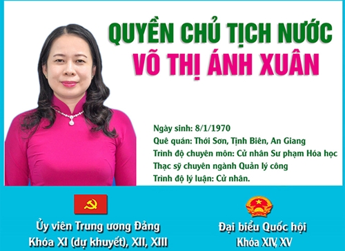 Infographic Chân dung Quyền Phó Chủ tịch nước Võ Thị Ánh Xuân