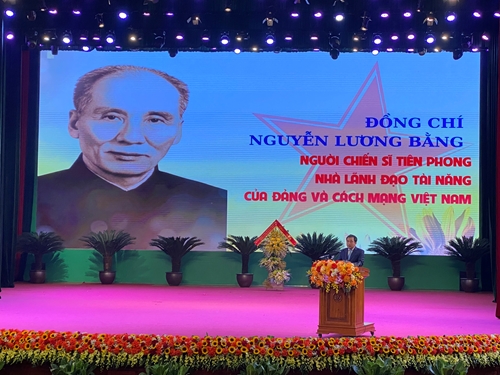 Trọng thể kỷ niệm 120 năm Ngày sinh đồng chí Nguyễn Lương Bằng
