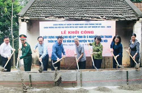 Hà Nội Khởi công xây dựng, sửa chữa 725 nhà ở cho hộ nghèo, cận nghèo