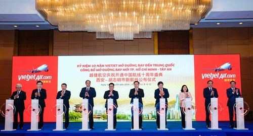 Vietjet công bố đường bay mới TP Hồ Chí Minh - Tây An Trung Quốc