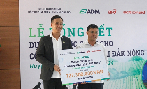 Hỗ trợ nước sạch cho người nghèo huyện Krông Nô Đắk Nông