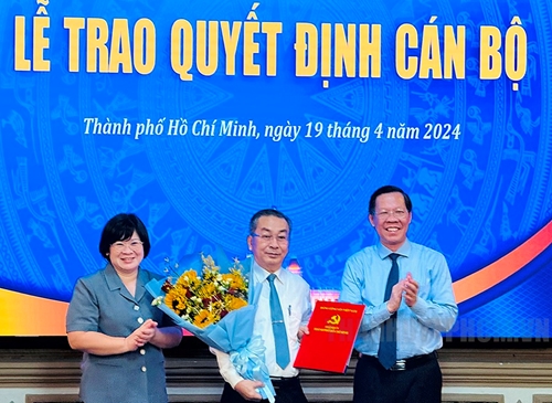 Đồng chí Võ Ngọc Quốc Thuận giữ chức Giám đốc Sở Nội vụ TP Hồ Chí Minh