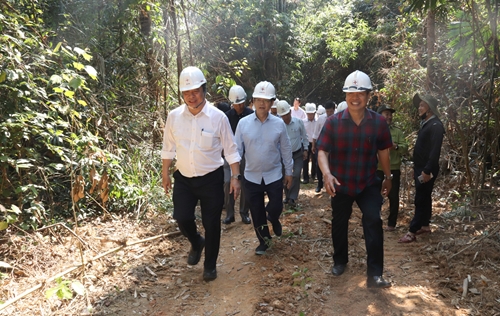 EVN kiểm tra công trường 2 dự án quan trọng phục vụ nhập khẩu điện Lào