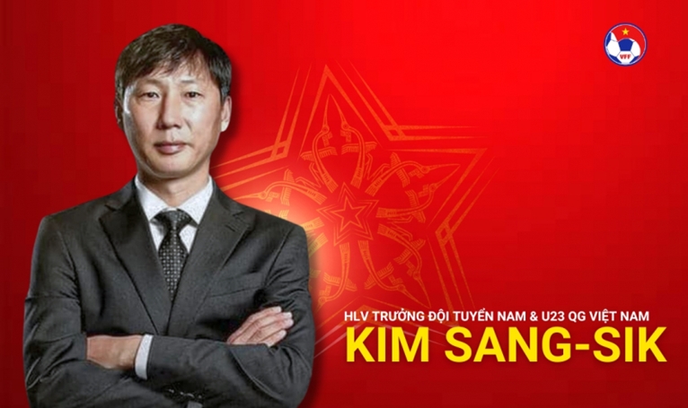 Ông Kim Sang-sik làm huấn luyện viên trưởng đội tuyển bóng đá nam Quốc gia