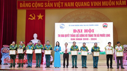 Đại hội thi đua quyết thắng lực lượng vũ trang thị xã Phước Long Bình Phước