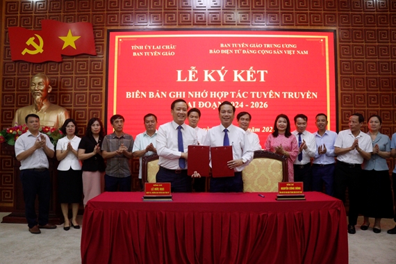 Ký kết Chương trình Hợp tác tuyên truyền giữa Lai Châu với Báo điện tử Đảng Cộng sản Việt Nam