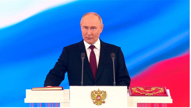 Tổng thống Nga V Putin tuyên thệ nhậm chức nhiệm kỳ 5