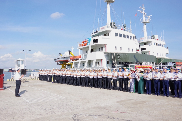 Vùng 2 Hải quân tổ chức Lễ tiễn quân đi làm nhiệm vụ tại nhà giàn DK1