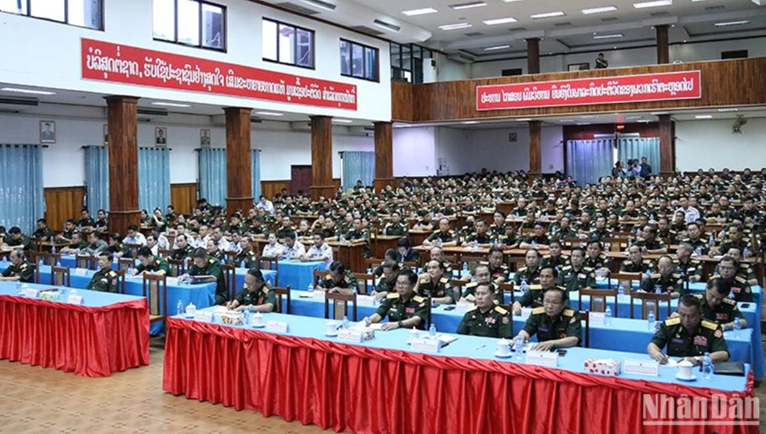 Bộ Quốc phòng Lào tổ chức buổi nói chuyện chuyên đề về Chiến thắng Điện Biên Phủ
