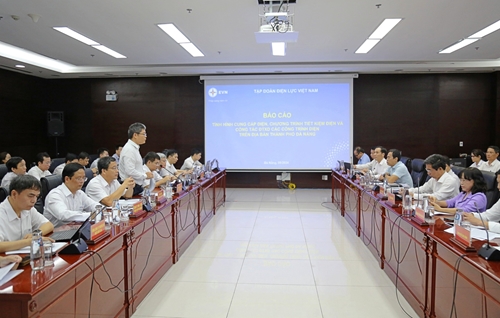 EVN làm việc với UBND thành phố Đà Nẵng về tình hình cung cấp điện, tiết kiệm điện