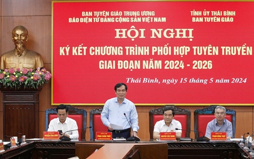 Tuyên truyền sâu rộng về vị thế, sức mạnh nội lực của tỉnh Thái Bình trên Báo điện tử Đảng Cộng sản Việt Nam