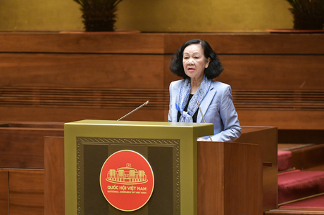 Cho thôi làm nhiệm vụ đại biểu Quốc hội khóa XV đối với bà Trương Thị Mai