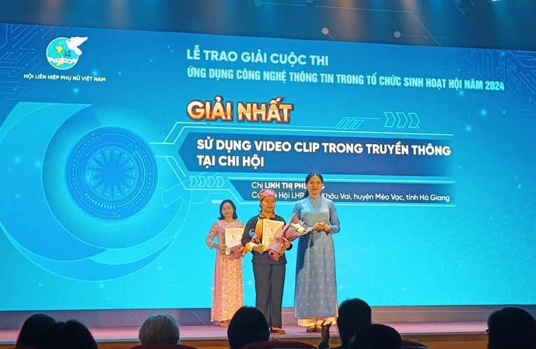 Hà Giang đạt Giải Nhất cuộc thi “Ứng dụng công nghệ thông tin trong tổ chức sinh hoạt Hội”