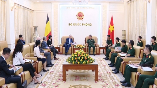 Tiếp tục thúc đẩy hợp tác quốc phòng giữa Việt Nam và Vương quốc Bỉ