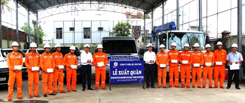 PC Kon Tum xuất quân tham gia hỗ trợ xây dựng dự án Đường dây 500kV mạch 3