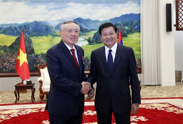 Chief Justice of Supreme People’s Court of Vietnam pays courtesy calls on Lao leaders