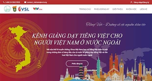 Vietnamese language teaching channel for overseas Vietnamese launched
