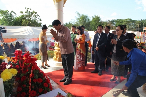 Ceremony to commemorate martyrs of Laos-Vietnam combat alliance