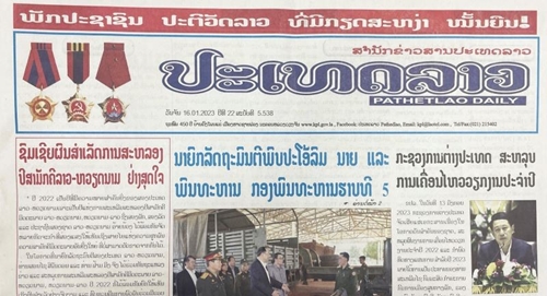 Lao newspaper praises success of Vietnam-Laos Friendship Year