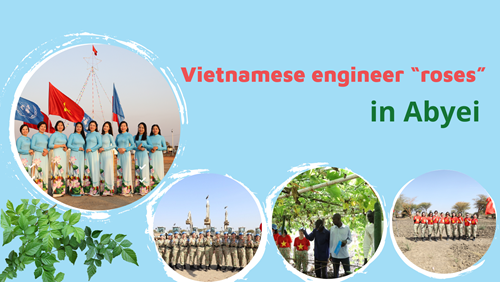 Vietnamese engineer “roses” in Abyei