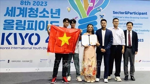 Quang Ninh students win gold medals at Korea International Youth Olympiad KIYO 4i 2023