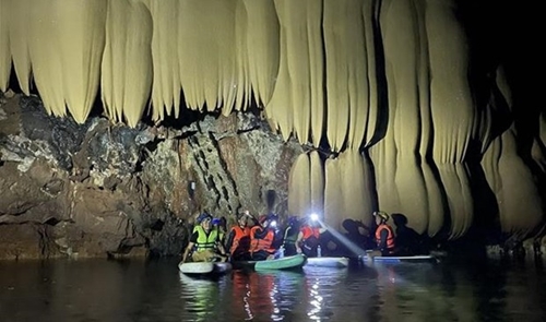 New cave with magnificent and pristine limestone formations discovered in Quang Binh