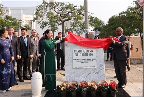 New name plaque for Ho Chi Minh Avenue inaugurated in Mozambique