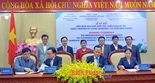 New school in the chain of Samsung Hope Schools in Vietnam to be built in southern province