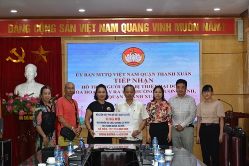 Vietnamese Women s Association in Germany donates over 112 million VND to victims of Hanoi apartment fire