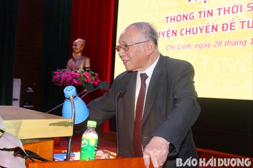 Professor Hoang Chi Bao gives talk on Ho Chi Minh’s ideology in Hai Duong