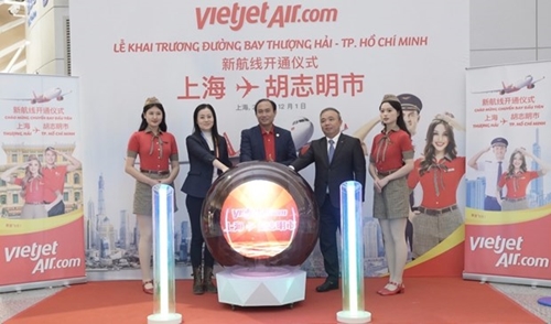 Vietjet inaugurates Ho Chi Minh City-Shanghai route