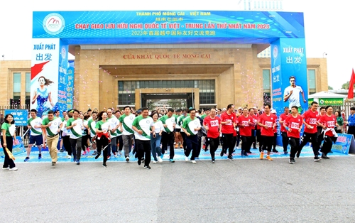 First International Friendship Marathon 2023 in border city of Mong Cai