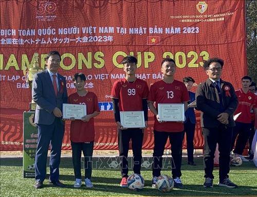 Final round of football tournament 2023 held for Vietnamese community in Japan