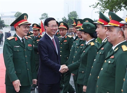 President asks Viettel to continue leading status in telecoms industry