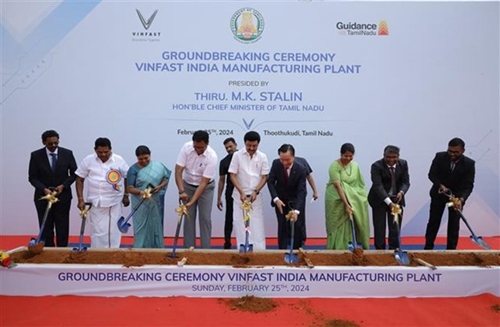 VinFast officially breaks ground on its first integrated EV facility in India